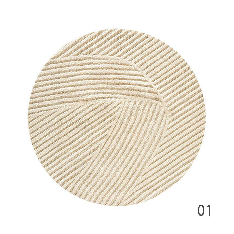 定番北欧風3Dデザインのウィルトン織カーペット（GINKO）