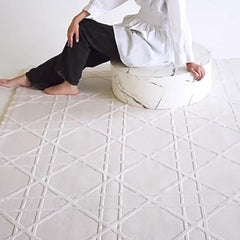 Classic Scandinavian 3D design Wilton woven carpet (Poseidon)