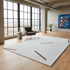 定番北欧風3Dデザインのウィルトン織カーペット(Zen Echo)