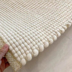 天然素材のみ使用した手織りカーペット！長くご愛用できる高品質な一品（Particles）