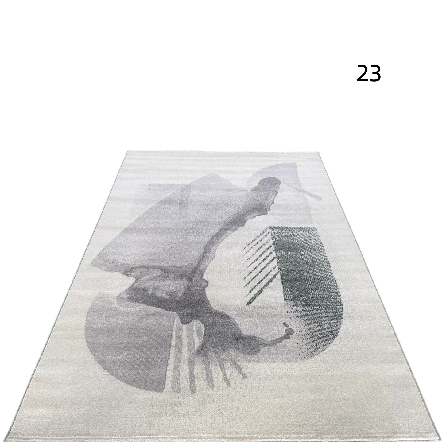 定番北欧風3Dデザインのウィルトン織カーペット（Zen Echo）