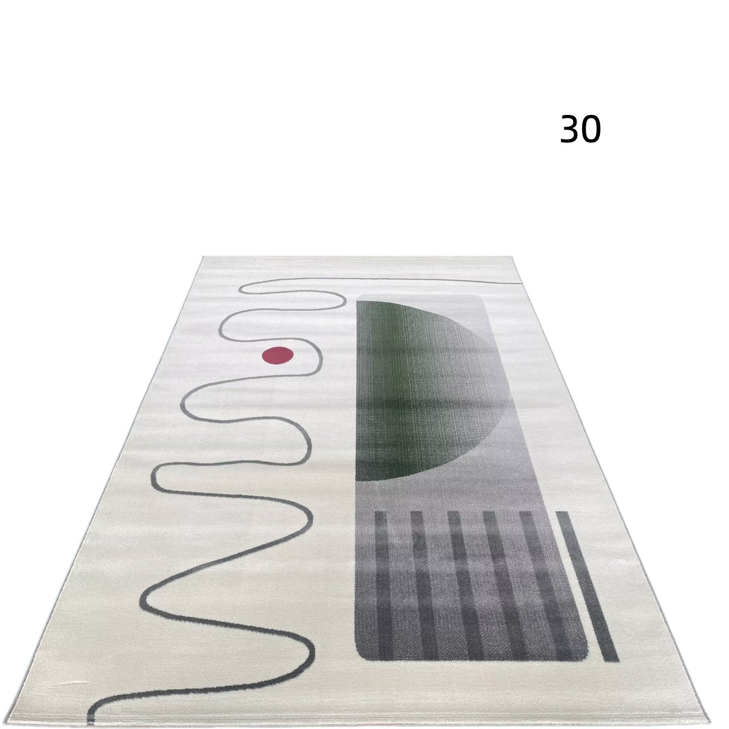 定番北欧風3Dデザインのウィルトン織カーペット（Zen Echo）