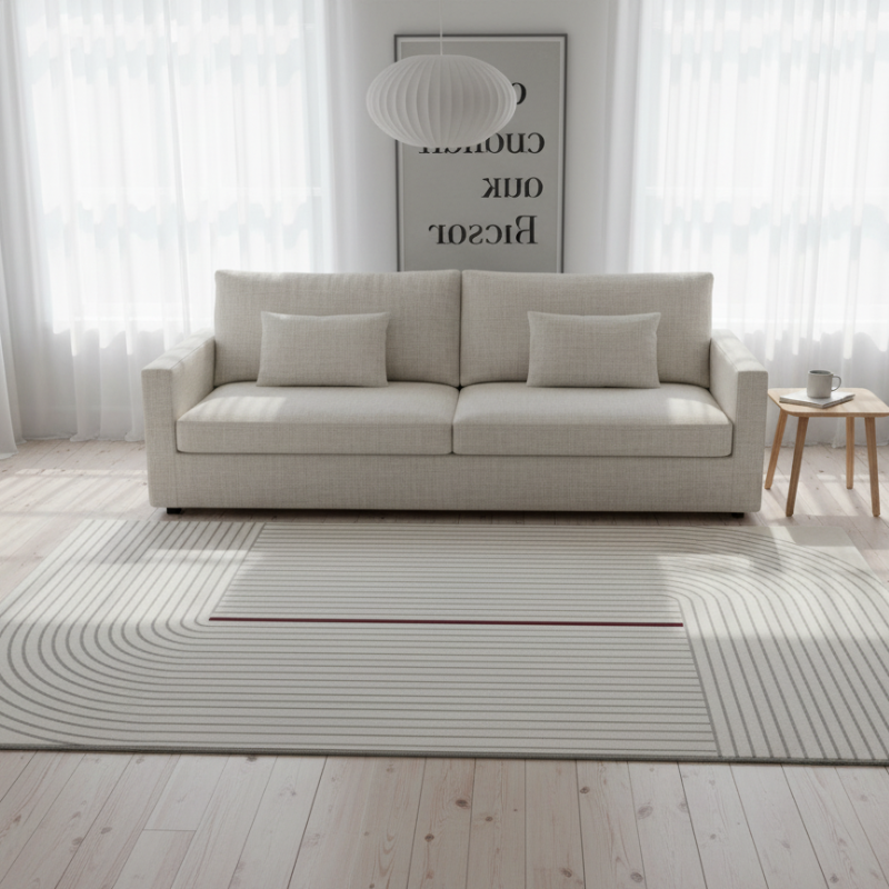 定番北欧風3Dデザインのウィルトン織カーペット（Zen Echo）