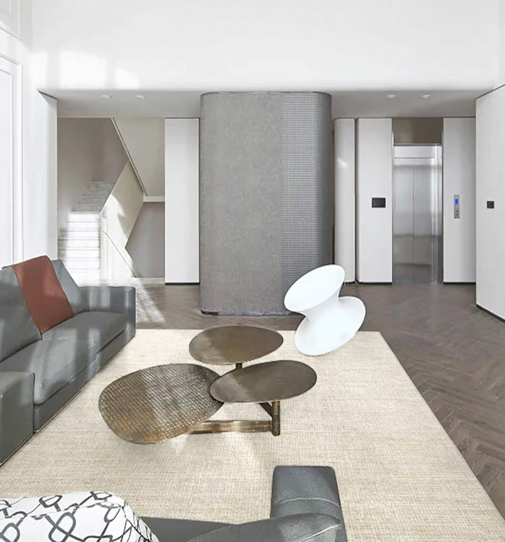 Machine-woven carpet made from pure natural wool! A high-quality product that you can use for a long time (Skin) 