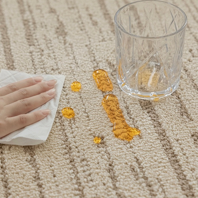 定番北欧風3Dデザインのウィルトン織カーペット（Waterproof Carpet-44）
