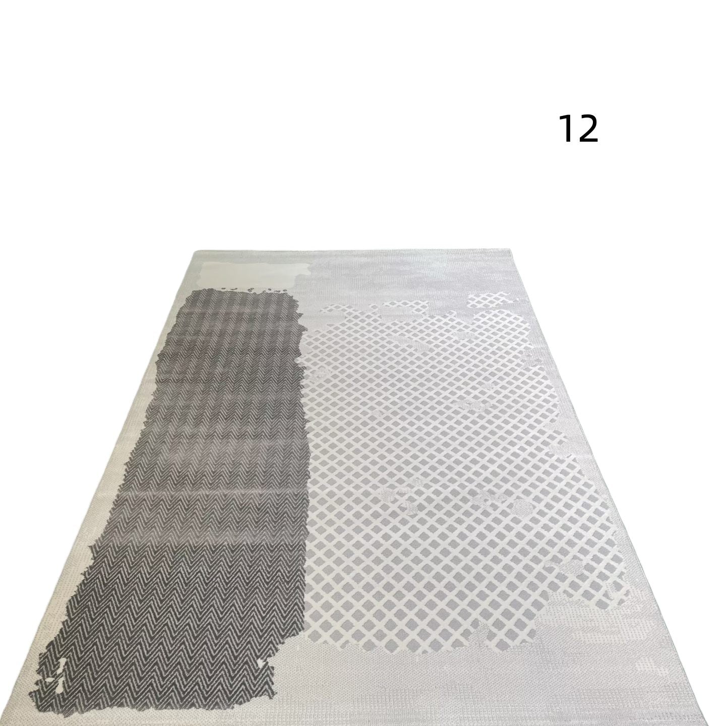 定番北欧風3Dデザインのウィルトン織カーペット（Yufan）